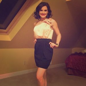 Cute Forever 21 black and pink dress